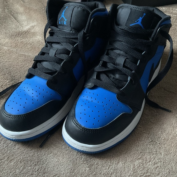 Nike Air Jordan High Tops - Black and Blue - Picture 2 of 5